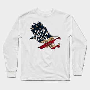 wild and free bald eagle Long Sleeve T-Shirt